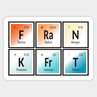 Frankfurt | Periodic Table Sticker